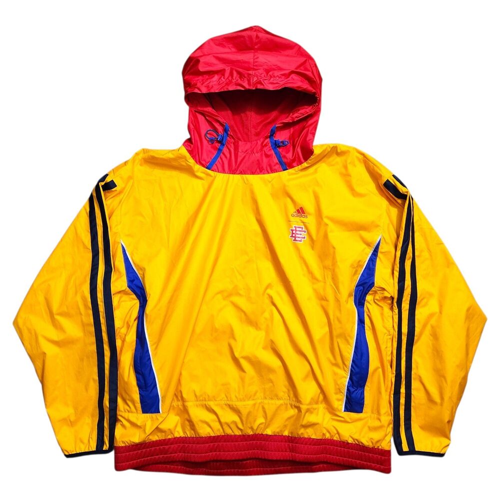 ADIDAS Jacket Mens XL Yellow Red ERIC EMANUEL McDONALD'S ALL AMERICAN Pullover